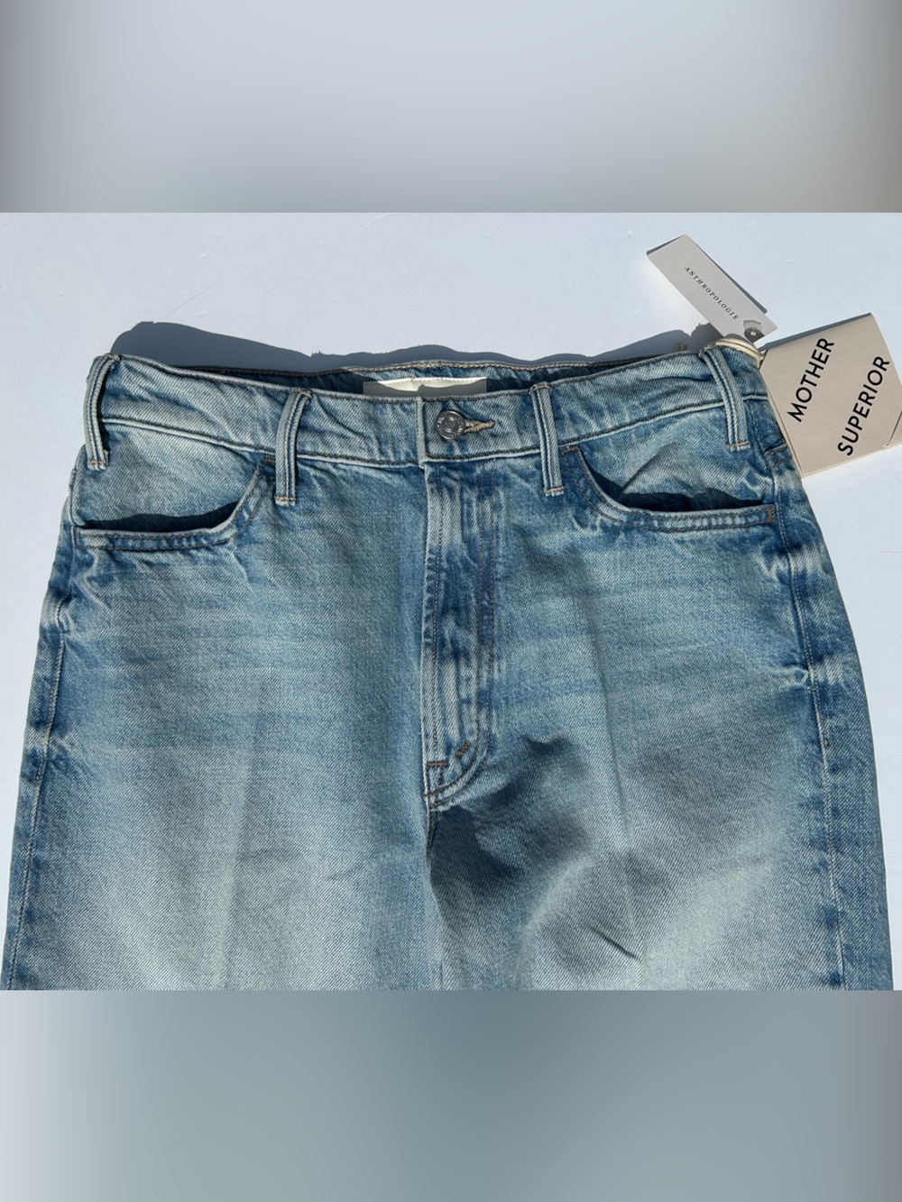 NWT🌷MOTHER Hustler Roller Ankle High-Rise Wide-Leg Jeans - Picture 8 of 15
